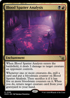 Blood Spatter Analysis (189) [Murders at Karlov Manor] - Deck Out Gaming