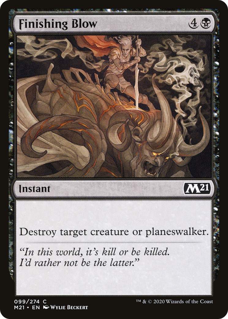 Finishing Blow (99) [Core Set 2021] - Deck Out Gaming