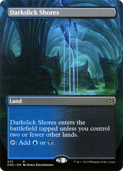 Darkslick Shores (Borderless) (372) [Phyrexia: All Will Be One] - Deck Out Gaming