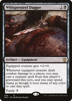 Whispersteel Dagger (5) [Commander: Zendikar Rising] - Deck Out Gaming