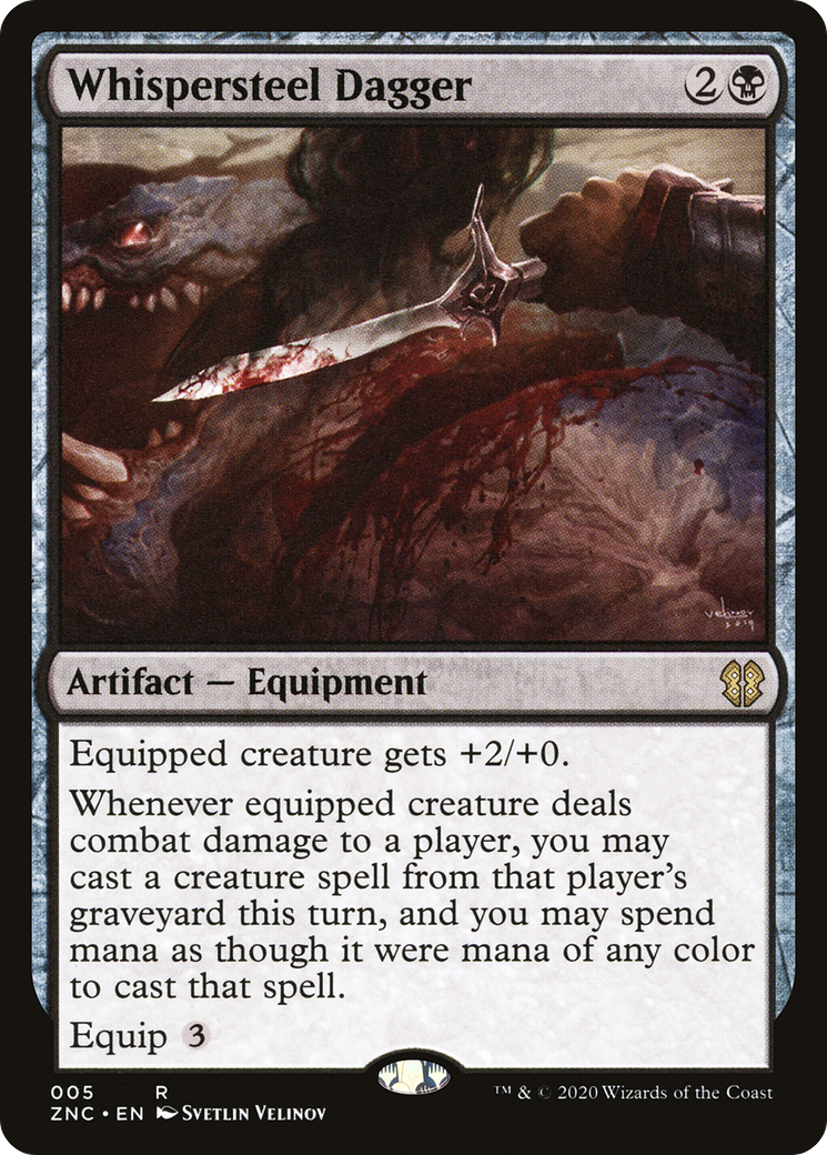 Whispersteel Dagger (5) [Commander: Zendikar Rising] - Deck Out Gaming