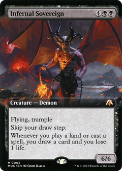 Infernal Sovereign (Extended Art) (83) [March of the Machine Commander] - Deck Out Gaming