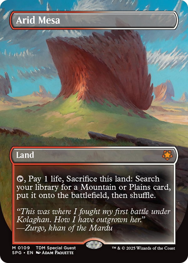 Arid Mesa (Borderless) (109) [Special Guests] - Deck Out Gaming