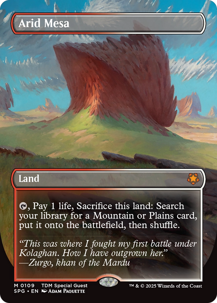 Arid Mesa (Borderless) (109) [Special Guests] - Deck Out Gaming