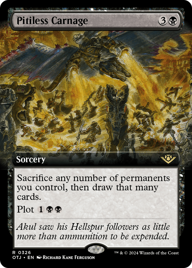 Pitiless Carnage (Extended Art) (326) [Outlaws of Thunder Junction] - Deck Out Gaming