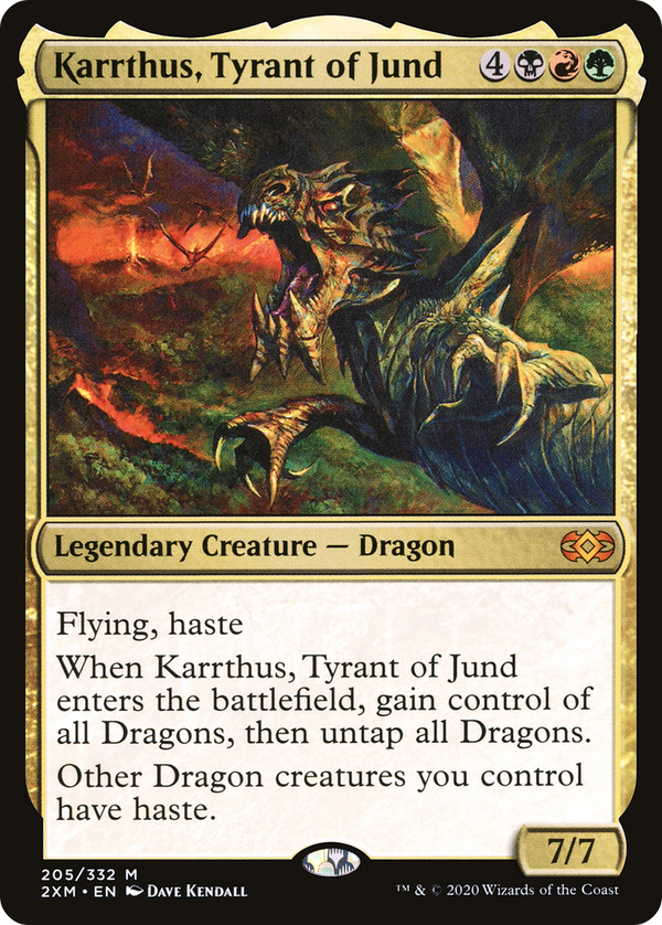 Karrthus, Tyrant of Jund (205) [Double Masters] foil - Deck Out Gaming