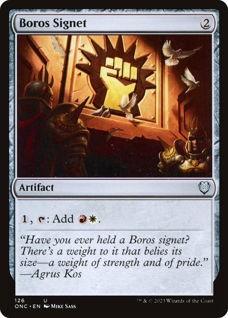 Boros Signet (126) [Commander: Phyrexia: All Will Be One] - Deck Out Gaming