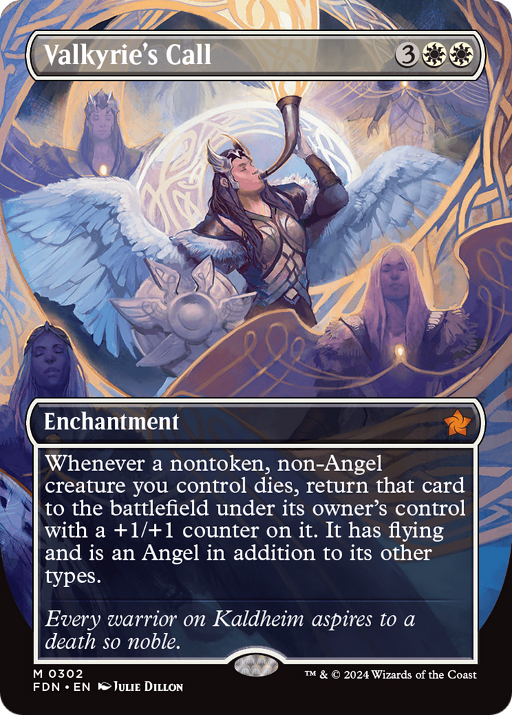 Valkyrie's Call (Borderless) (302) [Foundations] - Deck Out Gaming