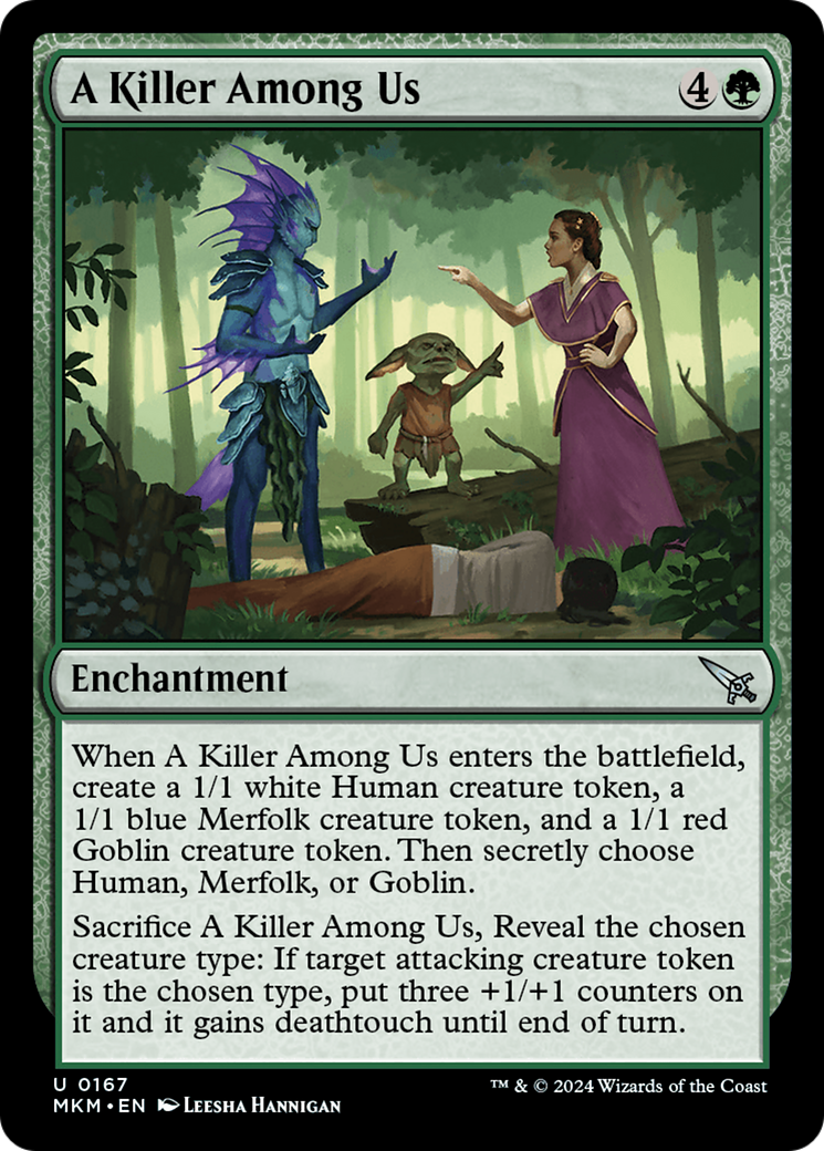 A Killer Among Us (167) [Murders at Karlov Manor] foil - Deck Out Gaming