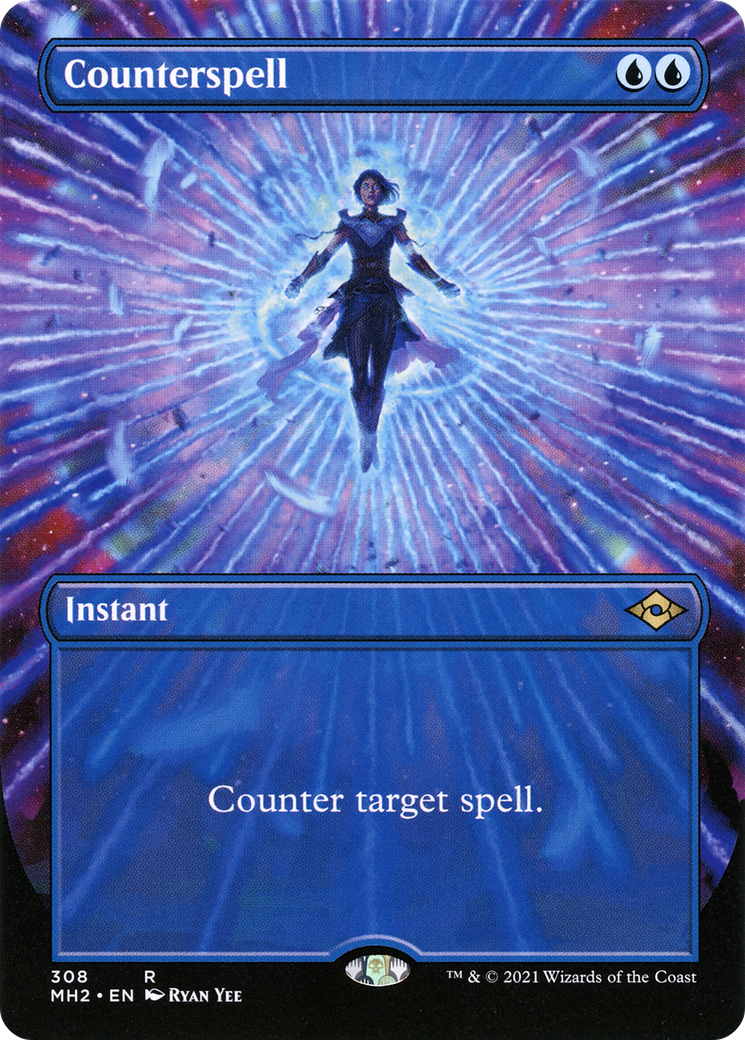 Counterspell (Borderless) (308) [Modern Horizons 2] foil - Deck Out Gaming