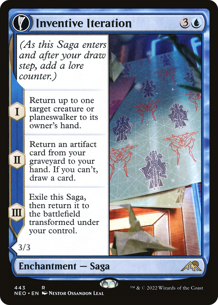 Inventive Iteration (Extended Art) (443) [Kamigawa: Neon Dynasty] - Deck Out Gaming