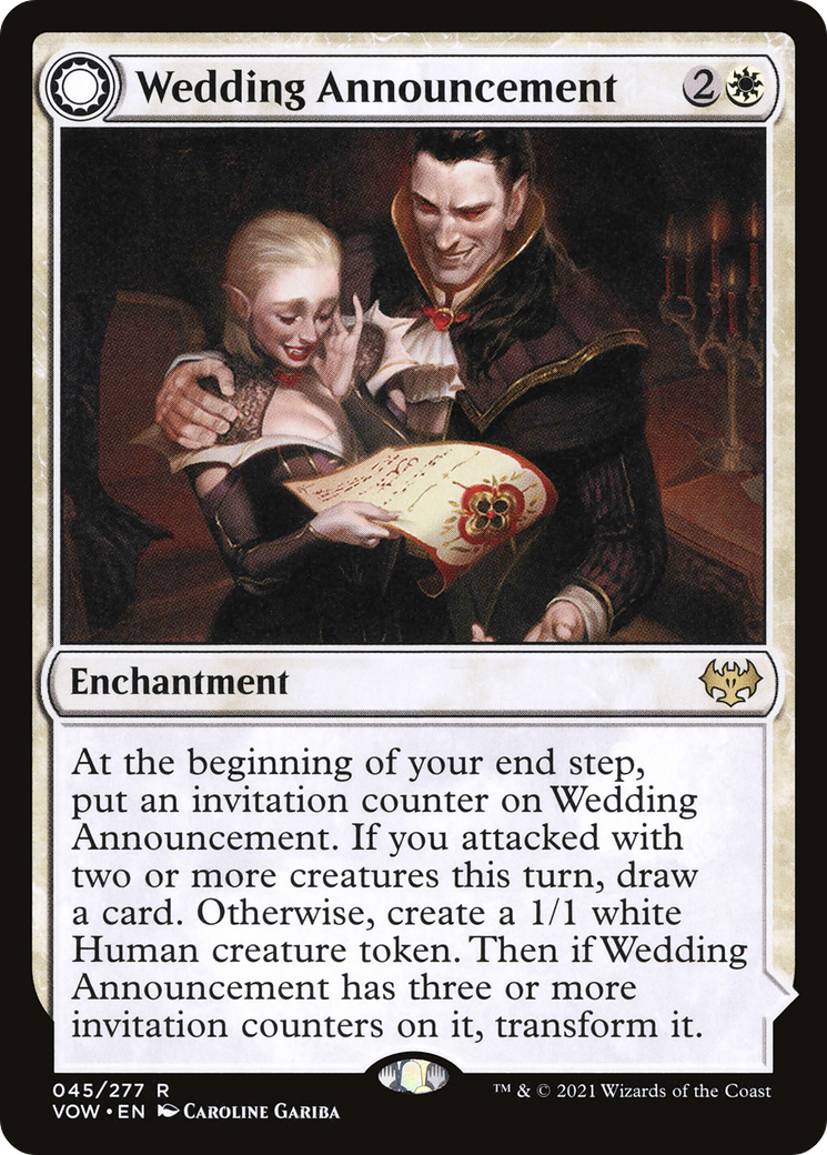 Wedding Announcement (45) [Innistrad: Crimson Vow] - Deck Out Gaming