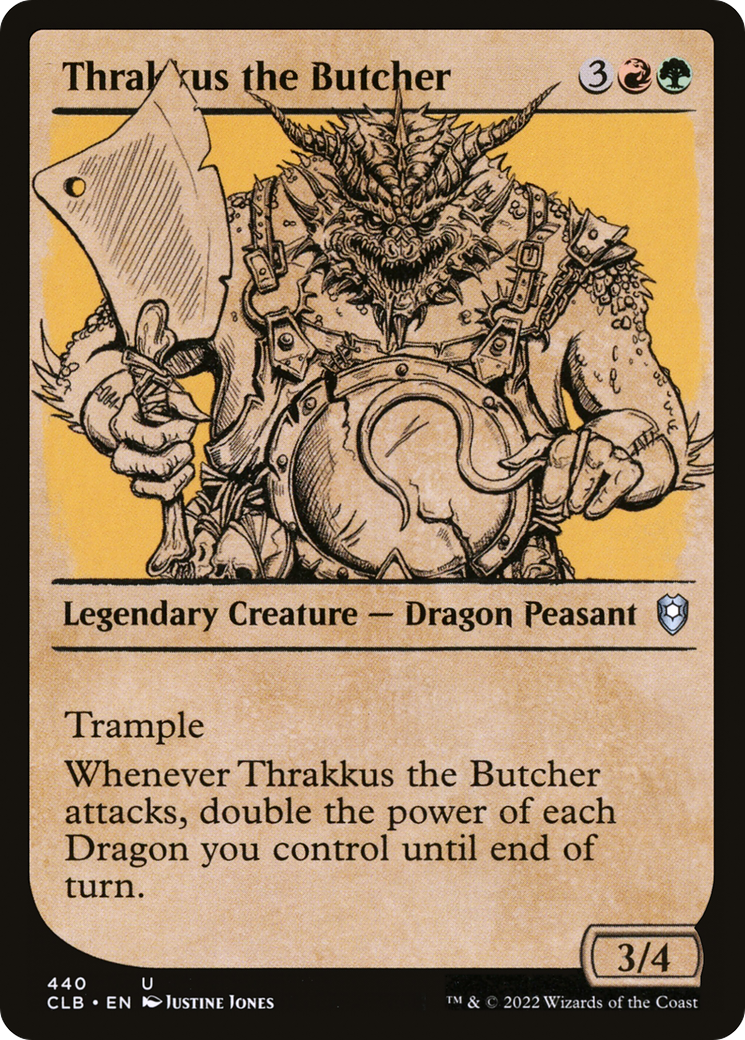 Thrakkus the Butcher (Showcase) (440) [Commander Legends: Battle for Baldur's Gate] foil - Deck Out Gaming