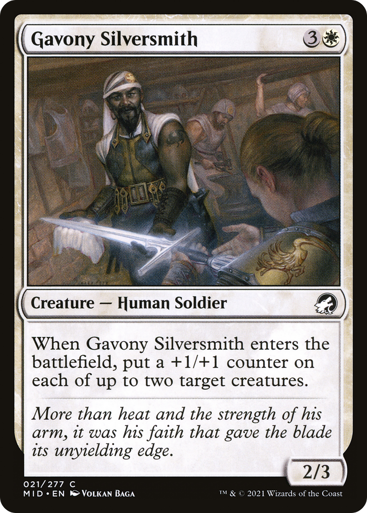 Gavony Silversmith (21) [Innistrad: Midnight Hunt] - Deck Out Gaming