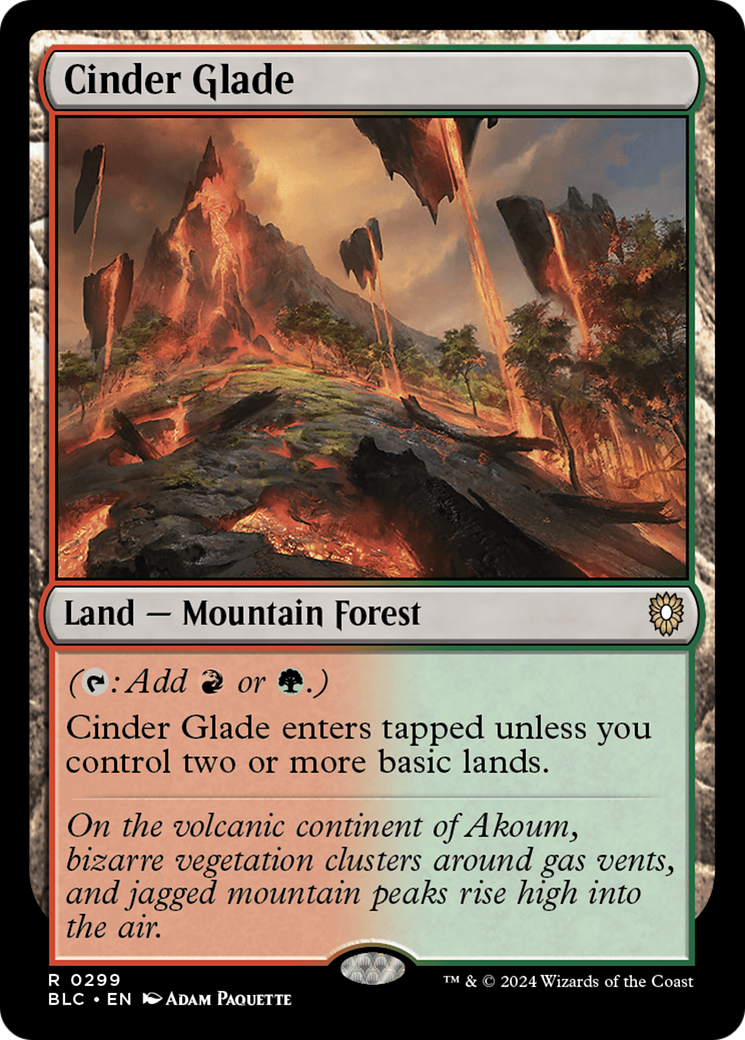 Cinder Glade (299) [Bloomburrow Commander] - Deck Out Gaming