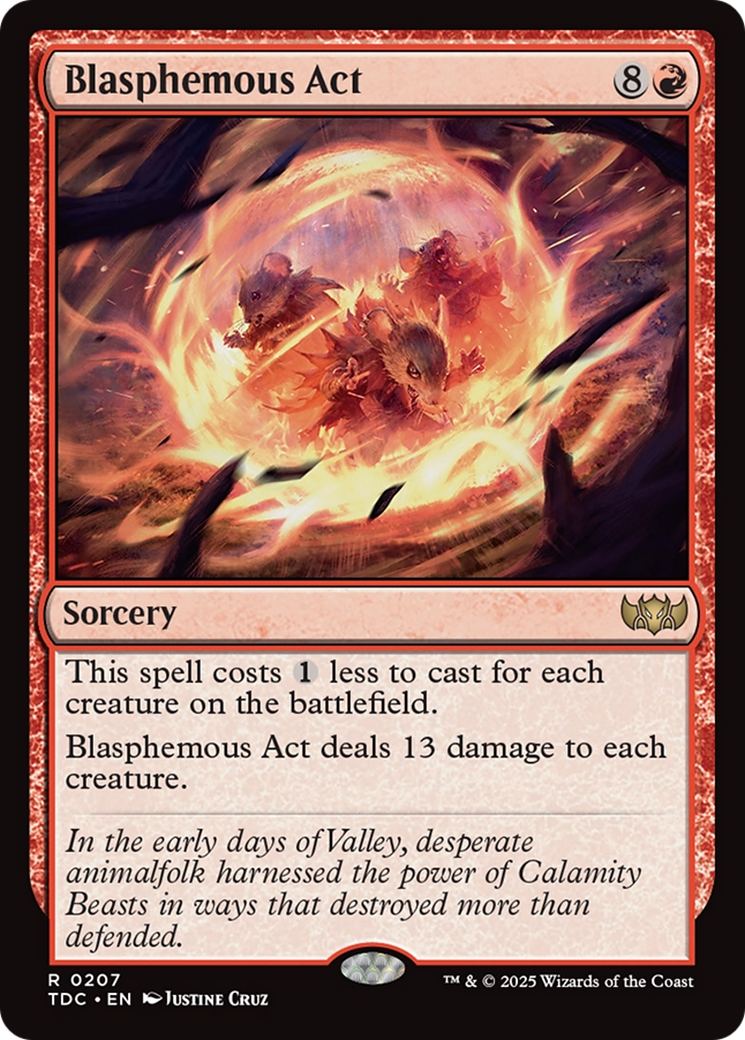 Blasphemous Act (207) [Commander: Tarkir: Dragonstorm] - Deck Out Gaming