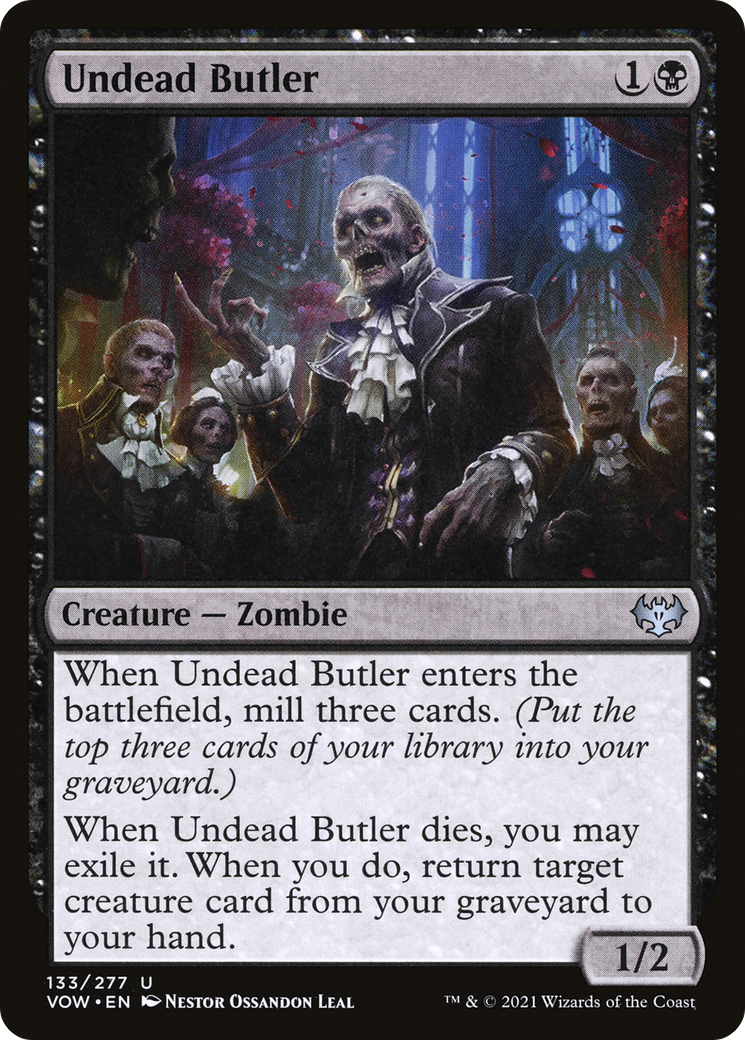Undead Butler (133) [Innistrad: Crimson Vow] foil - Deck Out Gaming