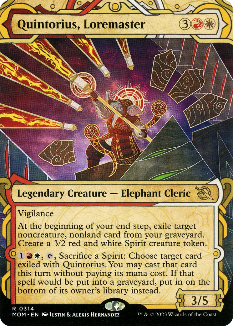 Quintorius, Loremaster (Showcase) (314) [March of the Machine] foil - Deck Out Gaming