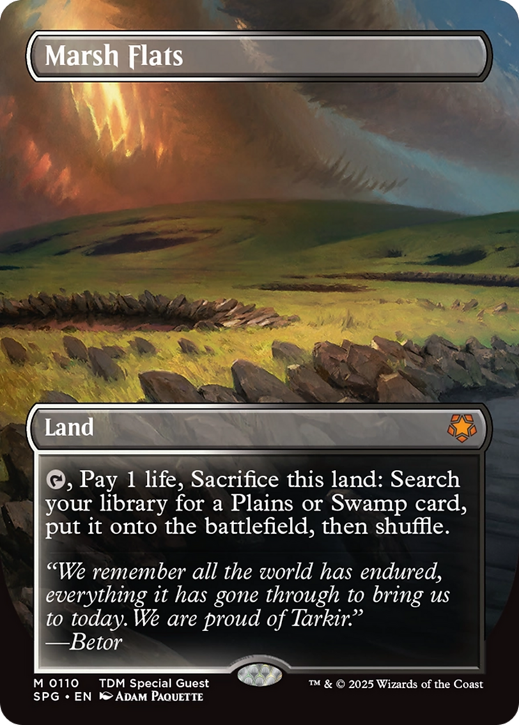 Marsh Flats (Borderless) (110) [Special Guests] foil - Deck Out Gaming