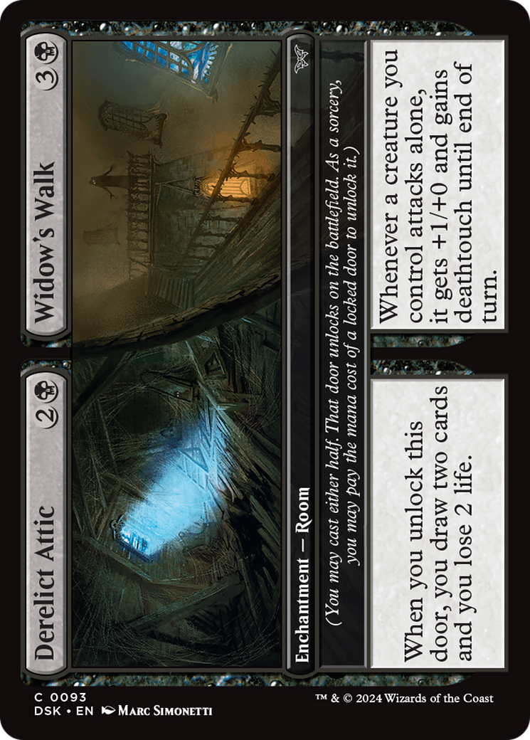Derelict Attic // Widow's Walk (93) [Duskmourn: House of Horror] - Deck Out Gaming