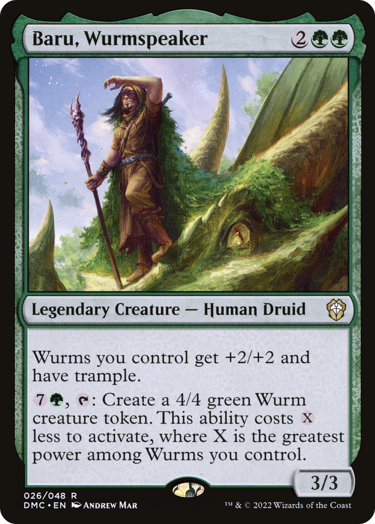 Baru, Wurmspeaker (26) [Dominaria United Commander] foil - Deck Out Gaming