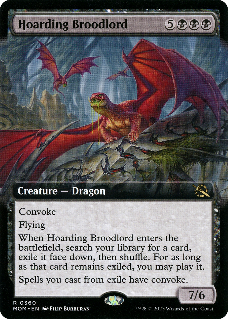 Hoarding Broodlord (Extended Art) (360) [March of the Machine] - Deck Out Gaming