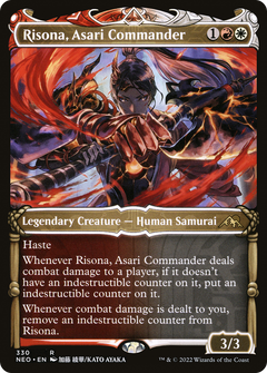 Risona, Asari Commander (Showcase) (330) [Kamigawa: Neon Dynasty] foil - Deck Out Gaming