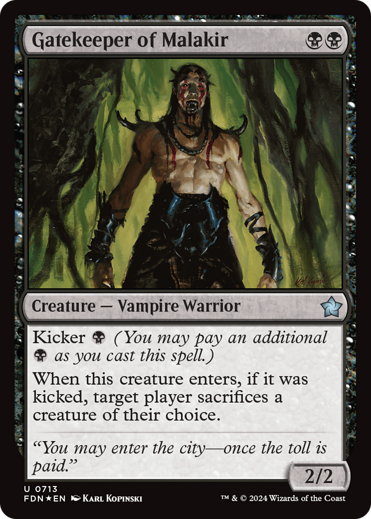 Gatekeeper of Malakir (713) [Foundations] foil - Deck Out Gaming