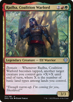 Radha, Coalition Warlord (211) [Dominaria United] foil - Deck Out Gaming