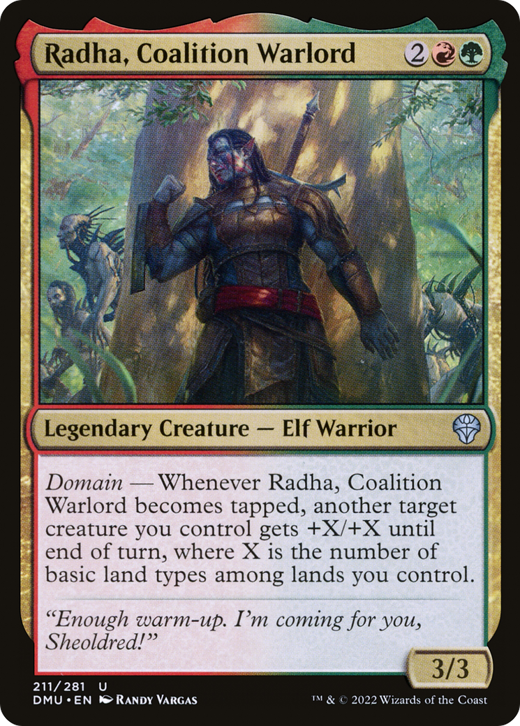 Radha, Coalition Warlord (211) [Dominaria United] foil - Deck Out Gaming