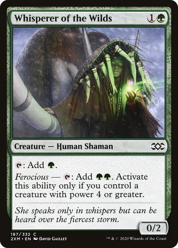 Whisperer of the Wilds (187) [Double Masters] foil - Deck Out Gaming