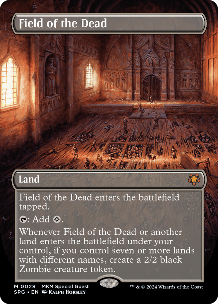 Field of the Dead (Borderless) (28) [Special Guests] foil - Deck Out Gaming