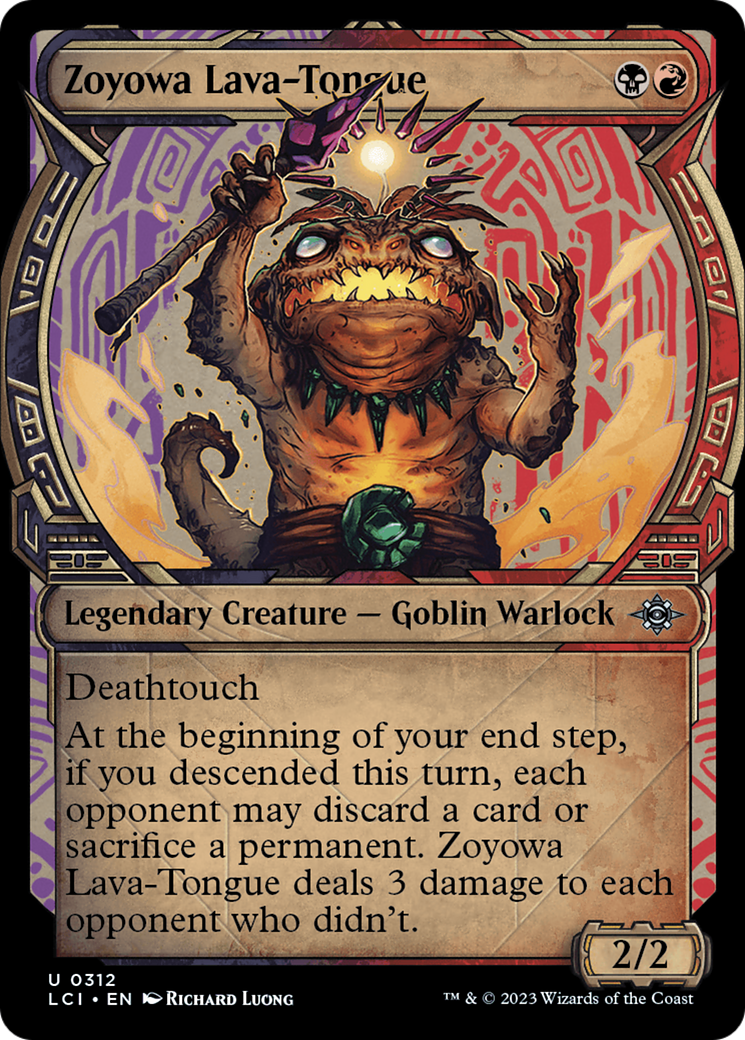 Zoyowa Lava-Tongue (Showcase) (312) [The Lost Caverns of Ixalan] foil - Deck Out Gaming