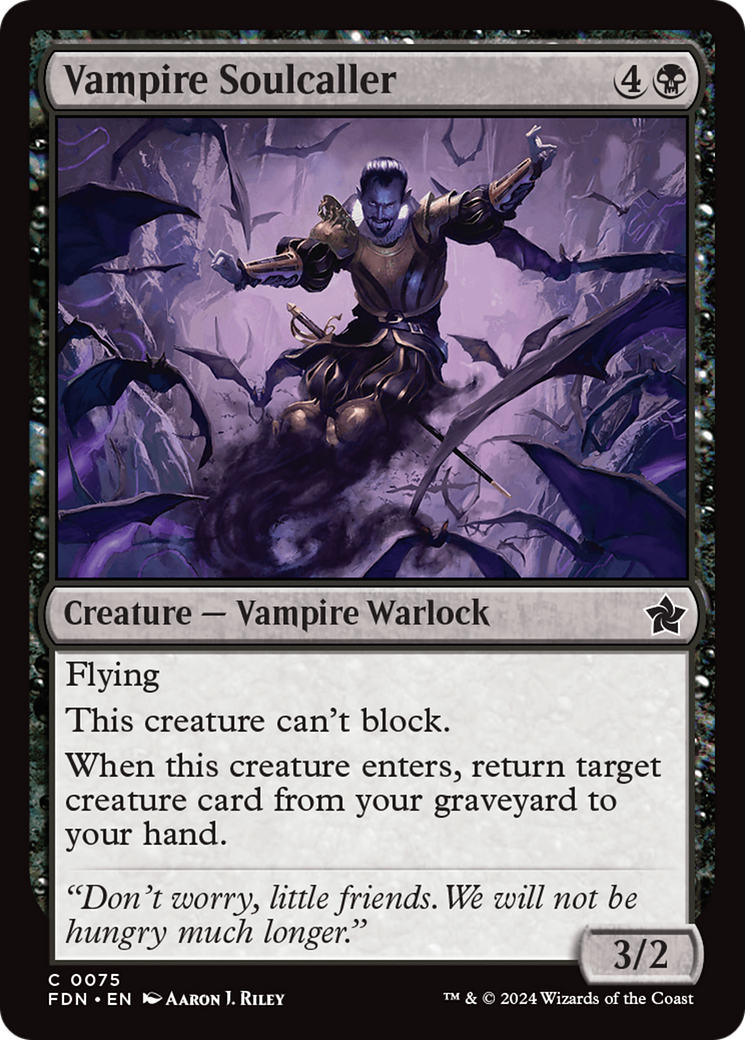 Vampire Soulcaller (75) [Foundations] - Deck Out Gaming