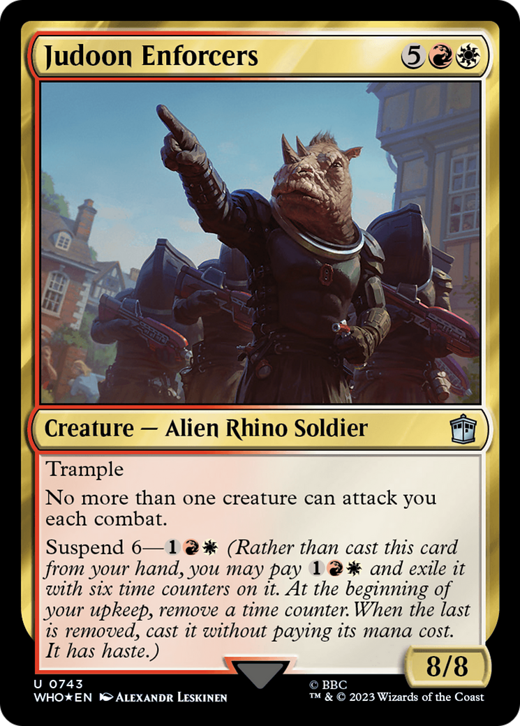 Judoon Enforcers (Surge Foil) (743) [Doctor Who] foil - Deck Out Gaming