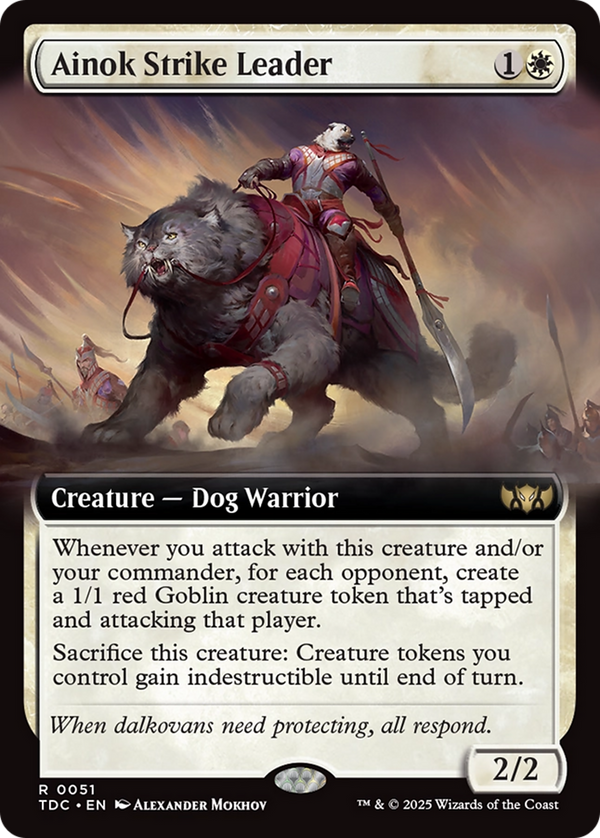 Ainok Strike Leader (Extended Art) (51) [Commander: Tarkir: Dragonstorm] - Deck Out Gaming