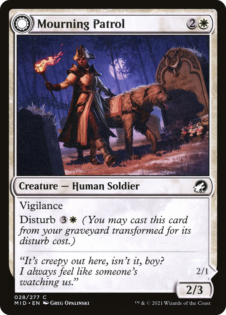 Mourning Patrol (28) [Innistrad: Midnight Hunt] foil - Deck Out Gaming