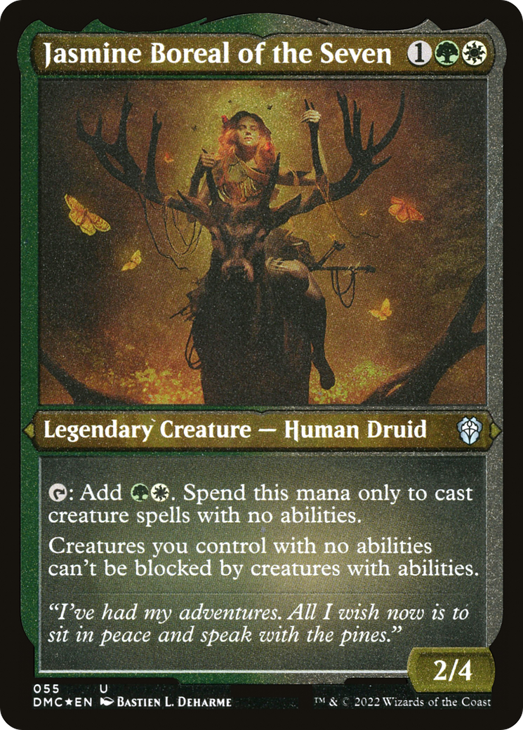 Jasmine Boreal of the Seven (55) [Dominaria United Commander] etched - Deck Out Gaming