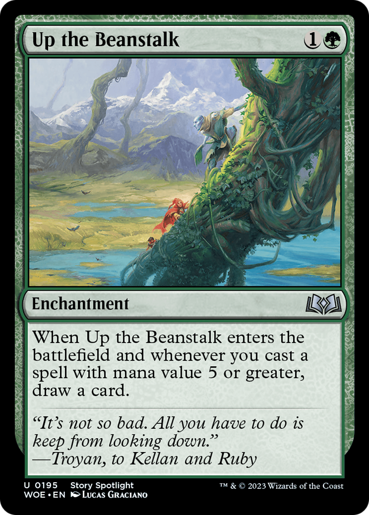 Up the Beanstalk (195) [Wilds of Eldraine] - Deck Out Gaming