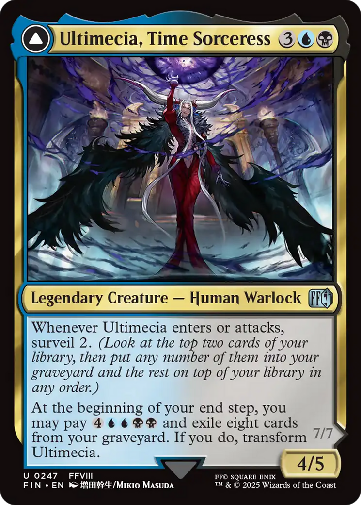 Ultimecia, Time Sorceress // Ultimecia, Omnipotent (247) [FINAL FANTASY] foil - Deck Out Gaming