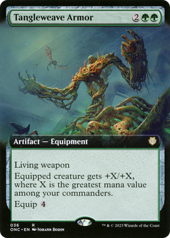 Tangleweave Armor (Extended Art) (36) [Phyrexia: All Will Be One Commander] - Deck Out Gaming
