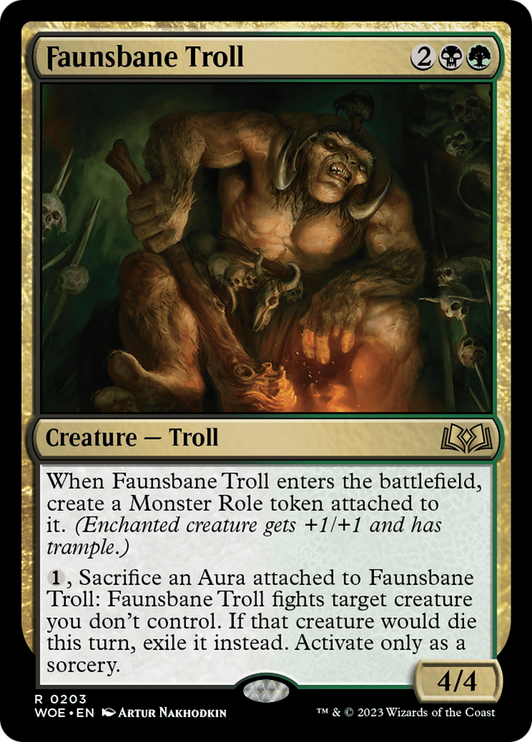 Faunsbane Troll (203) [Wilds of Eldraine] - Deck Out Gaming