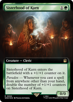 Sisterhood of Karn (Extended Art) (Surge Foil) (990) [Doctor Who] foil - Deck Out Gaming