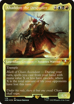 Abaddon the Despoiler (Display Commander) (Surge Foil) - Thick Stock (178) [Warhammer 40,000 Commander] foil - Deck Out Gaming