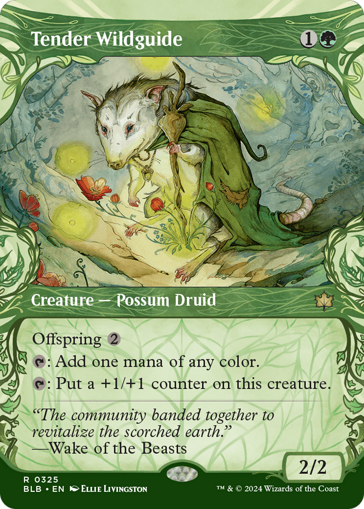 Tender Wildguide (Showcase) (325) [Bloomburrow] - Deck Out Gaming