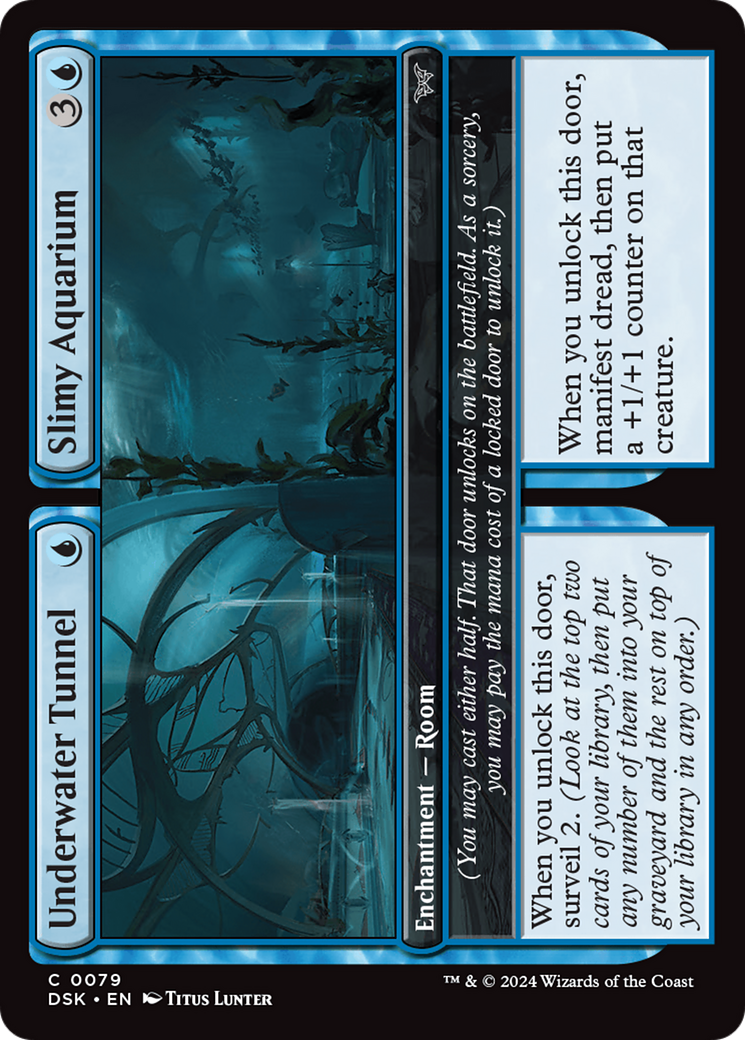 Underwater Tunnel // Slimy Aquarium (79) [Duskmourn: House of Horror] - Deck Out Gaming
