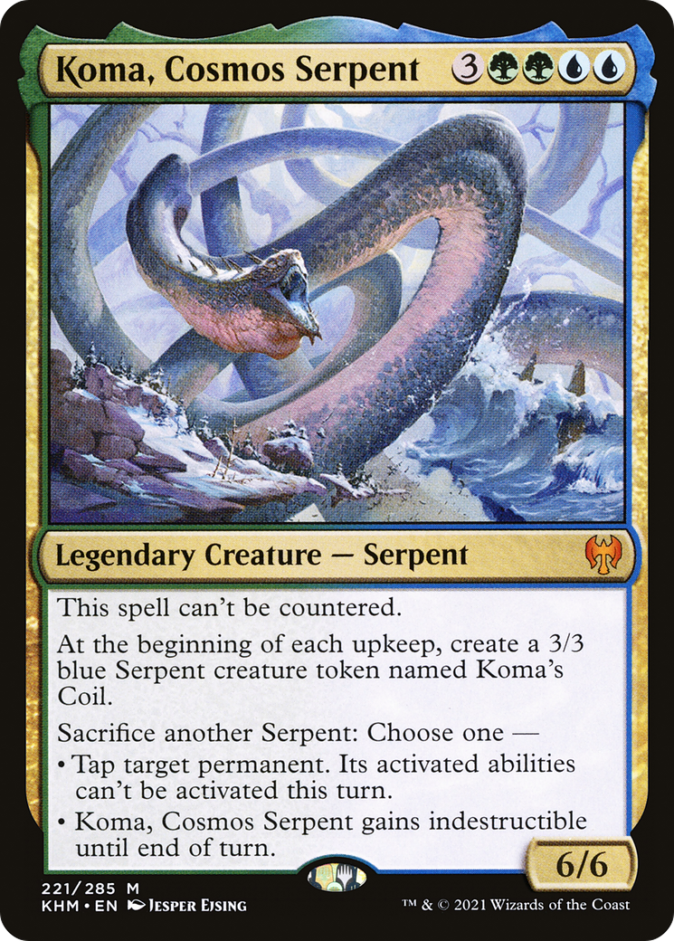 Koma, Cosmos Serpent (221) [Kaldheim] foil - Deck Out Gaming