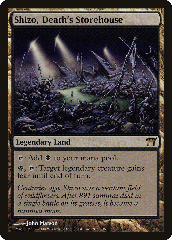 Shizo, Death's Storehouse (283) [Champions of Kamigawa] foil - Deck Out Gaming