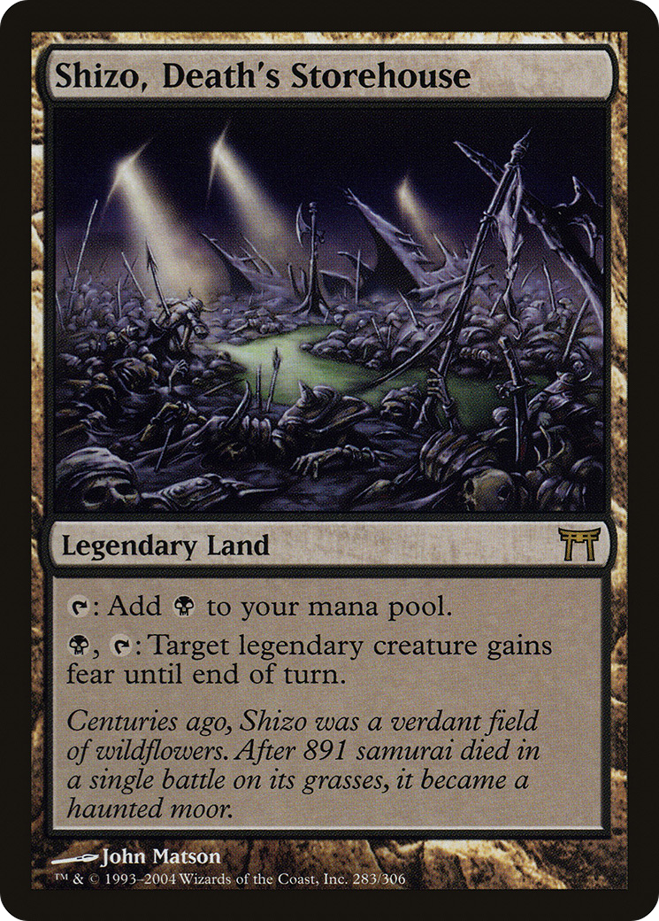 Shizo, Death's Storehouse (283) [Champions of Kamigawa] foil - Deck Out Gaming