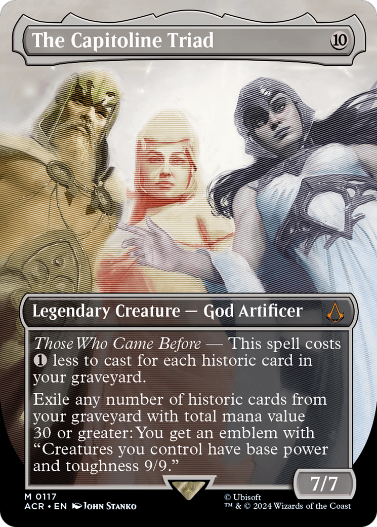 The Capitoline Triad (Borderless) (117) [Assassin's Creed] foil - Deck Out Gaming